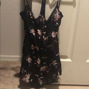 Beautiful black floral romper